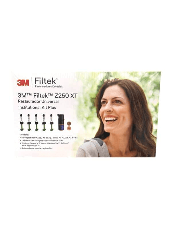 KIT FILTEK Z250 XT - KIT INSTITUCIONAL X5 JER + SBU 3ML + SOF-LEX 1/2'' (C Y M) + ACCESORIOS DE APLICACIÓN