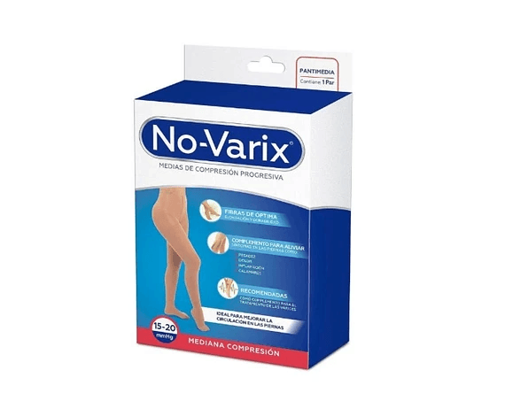 PANTIMEDIA NO-VARIX TRANSP. 15-20 MMHG BEIGE MD