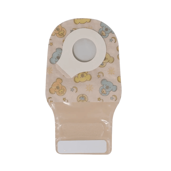 BOLSA PEDIÁTRICA PARA OSTOMÍA DRENABLE OPACA CON FILTRO DE CARBÓN