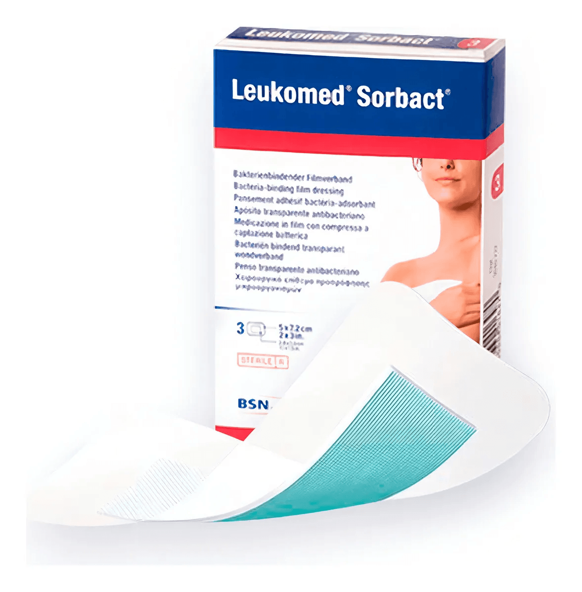 LEUKOMED SORBACT STE 8 X 15CM