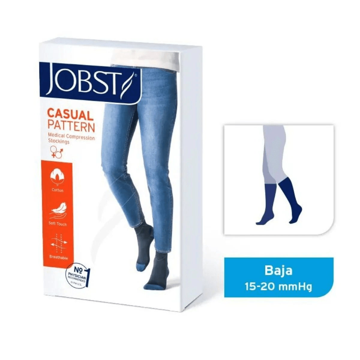CASUAL PATTERN SOFTFIT 15 - 20 RODILLA PUNT.CERRADA M OCEAN BLUE