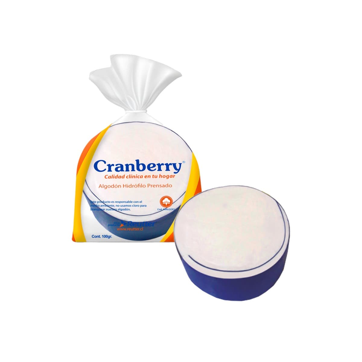 ALGODON HIDROFILO PRENSADO CRANBERRY 250G.