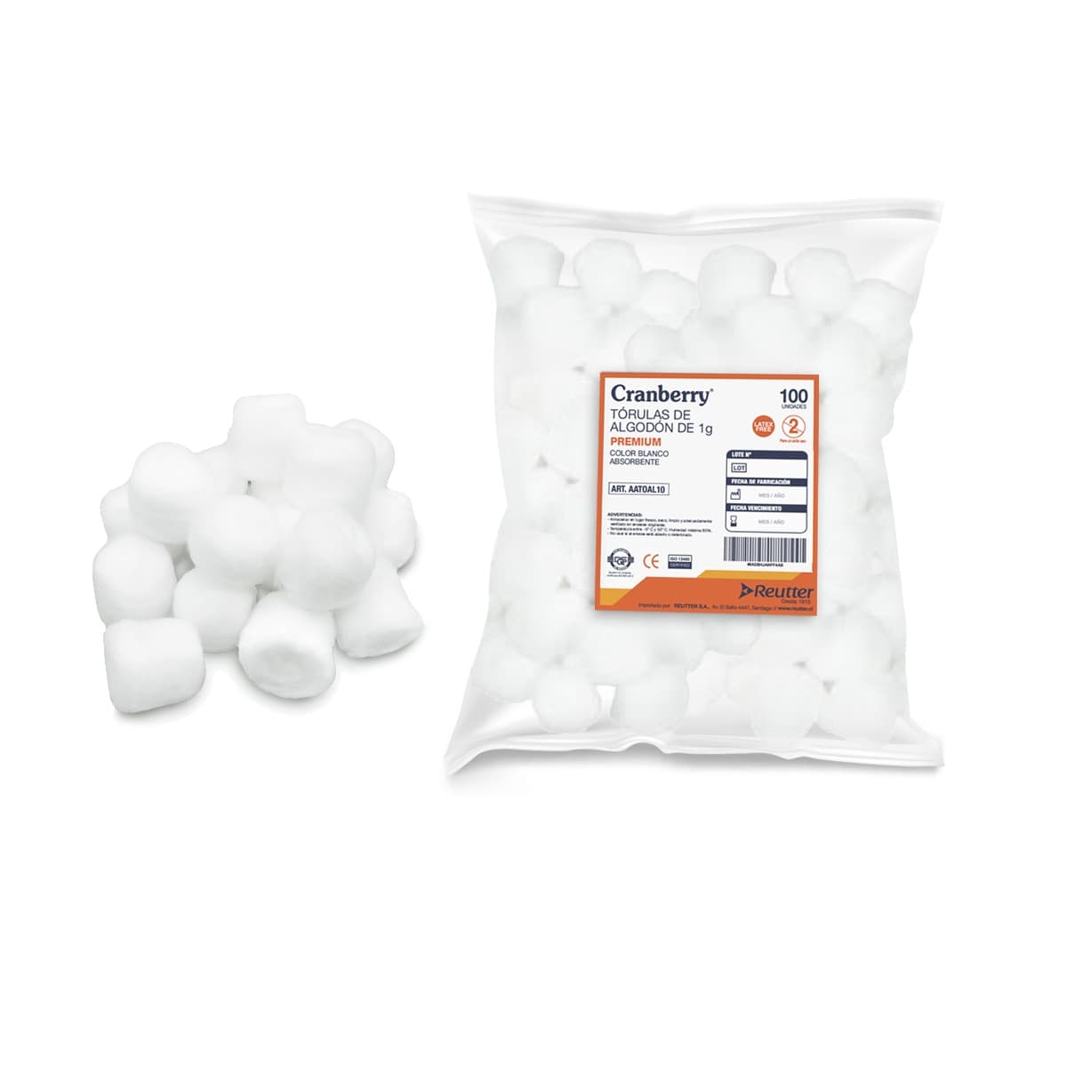 TÓRULAS DE ALGODÓN 0.5 GR