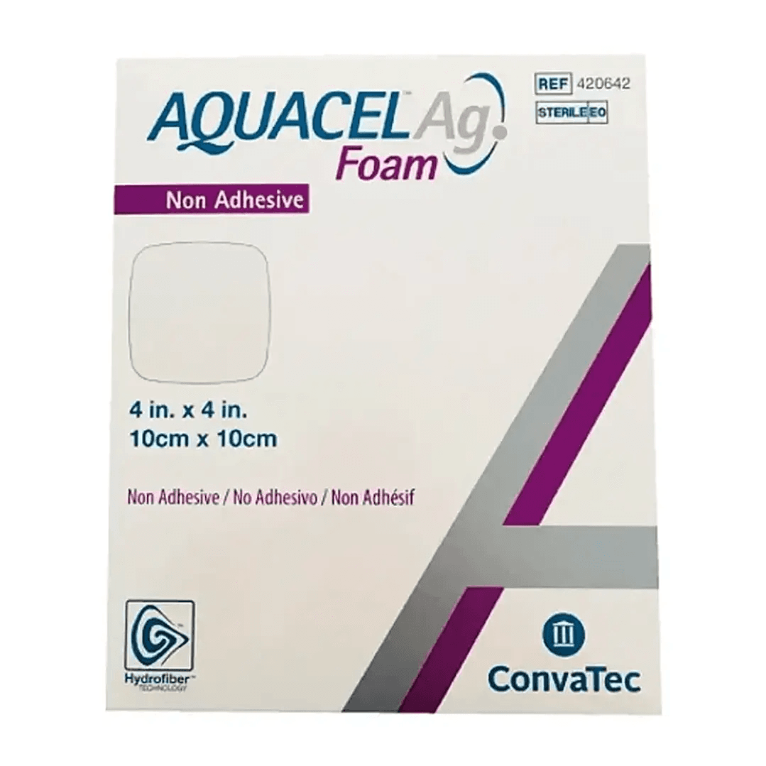 AQUACEL FOAM AG® NO ADHESIVO 10X10CM