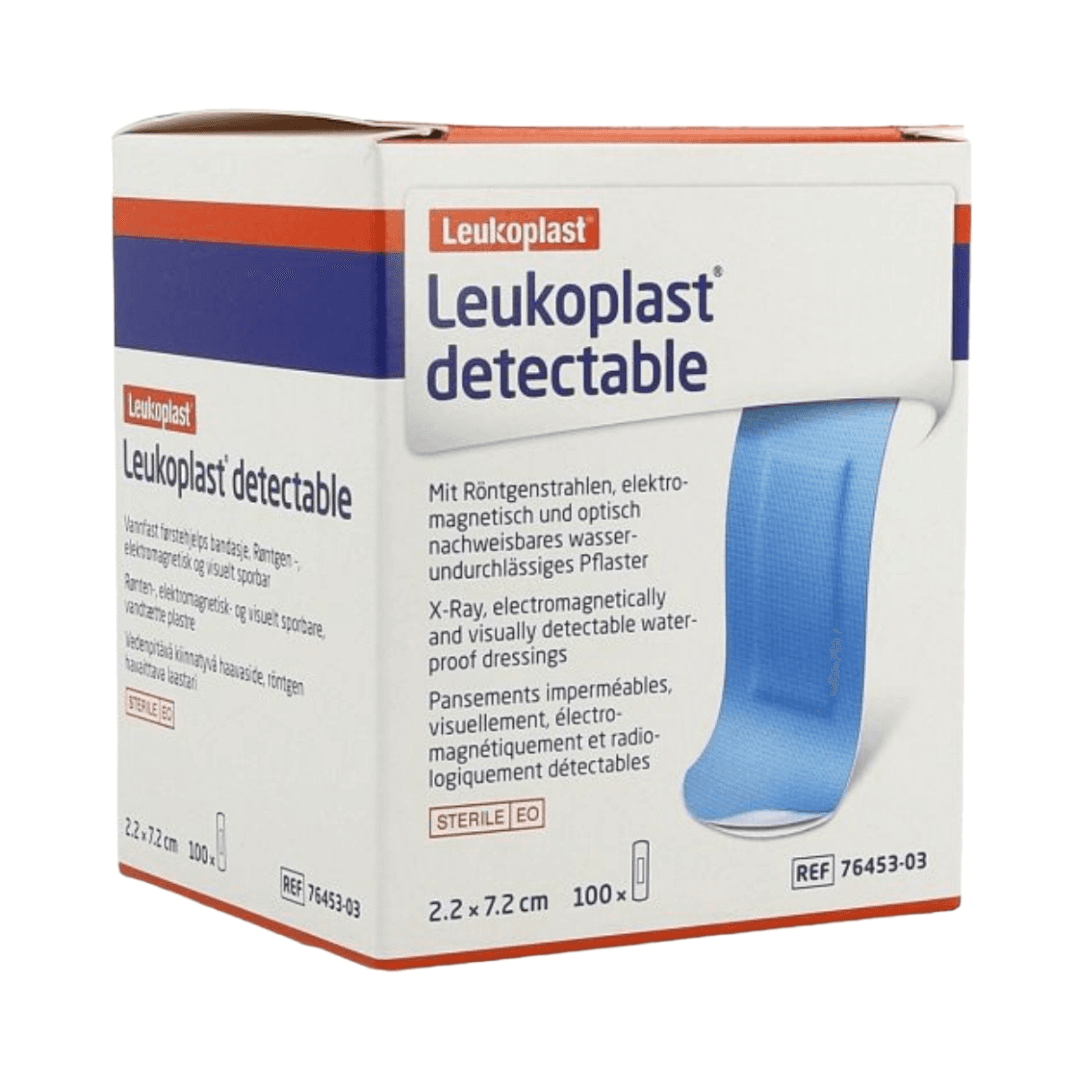 LEUKOPLAST DETECTABLE STERILE 2.2 X 7.2CM AZUL