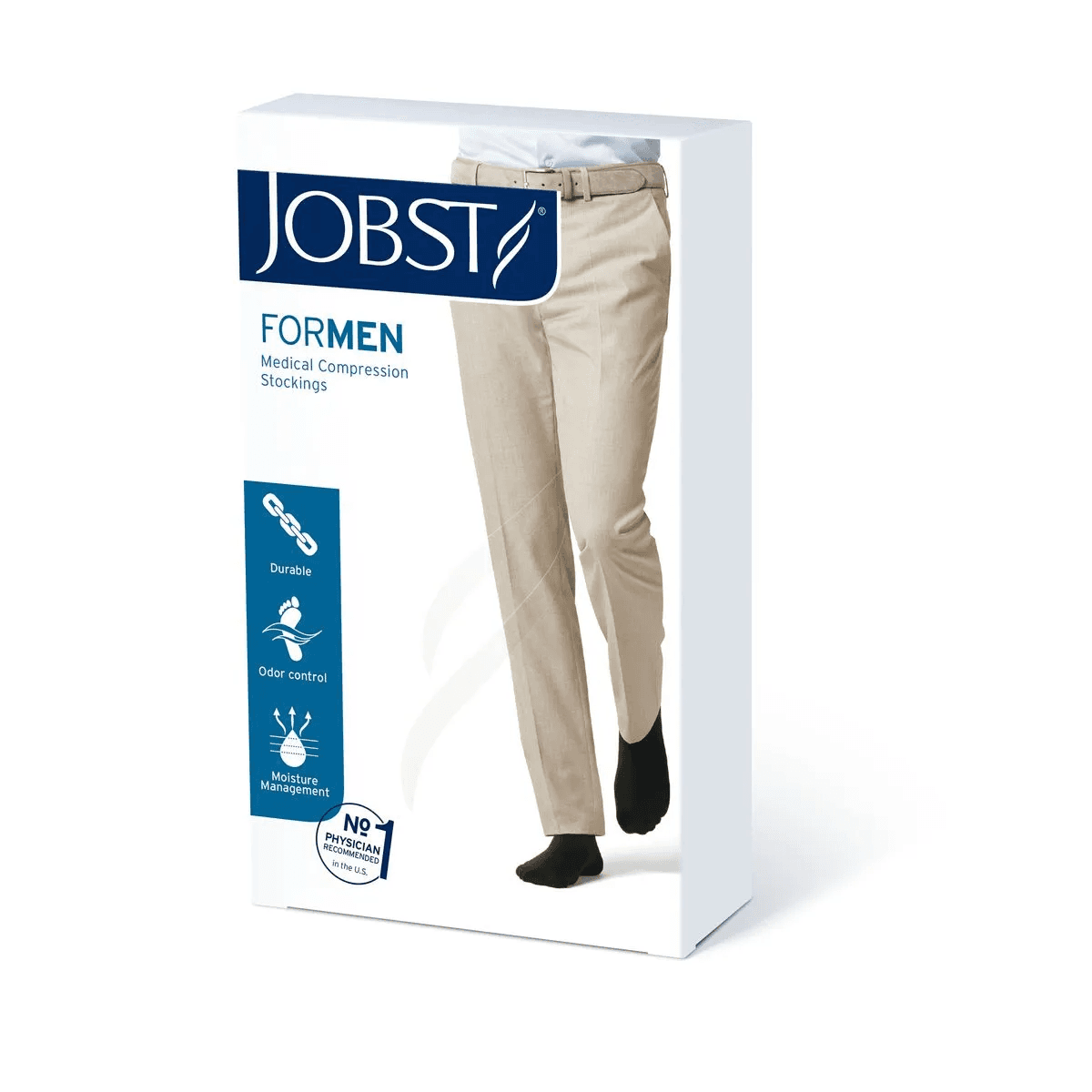JOBST FOR MEN 15 - 20 RODILLA PUNT.CERRADA M NEGRO