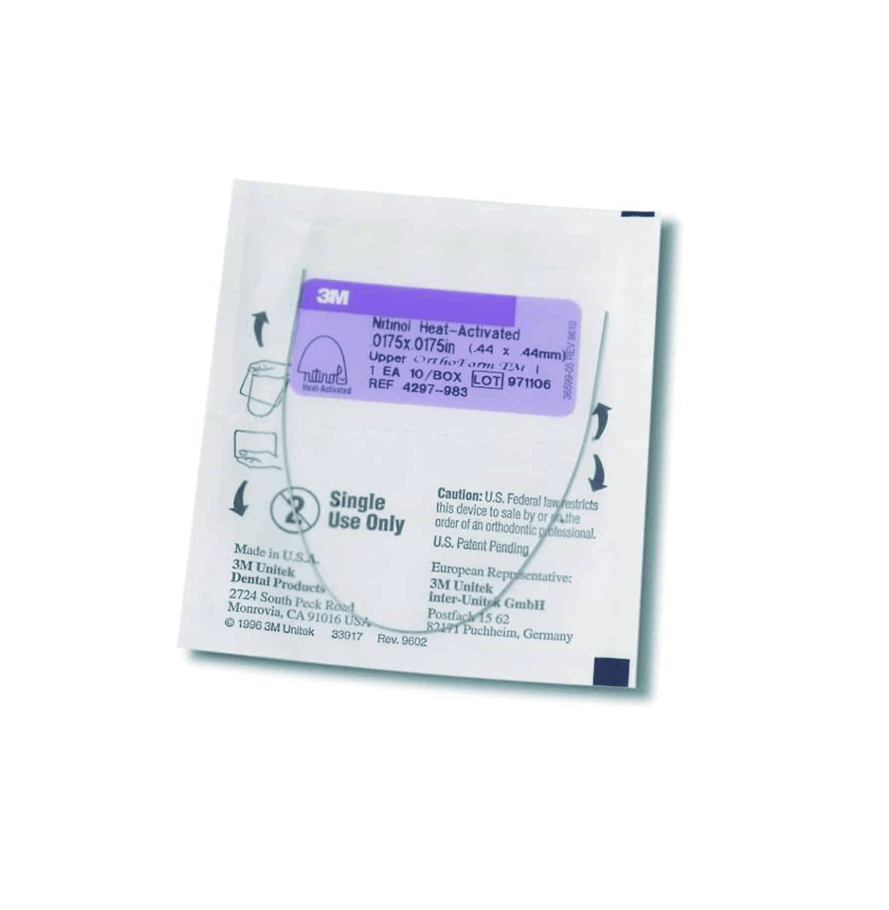 NITINOL CL STD FORM L 012 UNIT OF USE