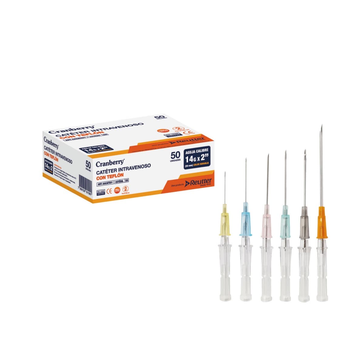 CATÉTER INTRAVENOSO CON TEFLÓN 20G X 1 1/4 IN 32MM