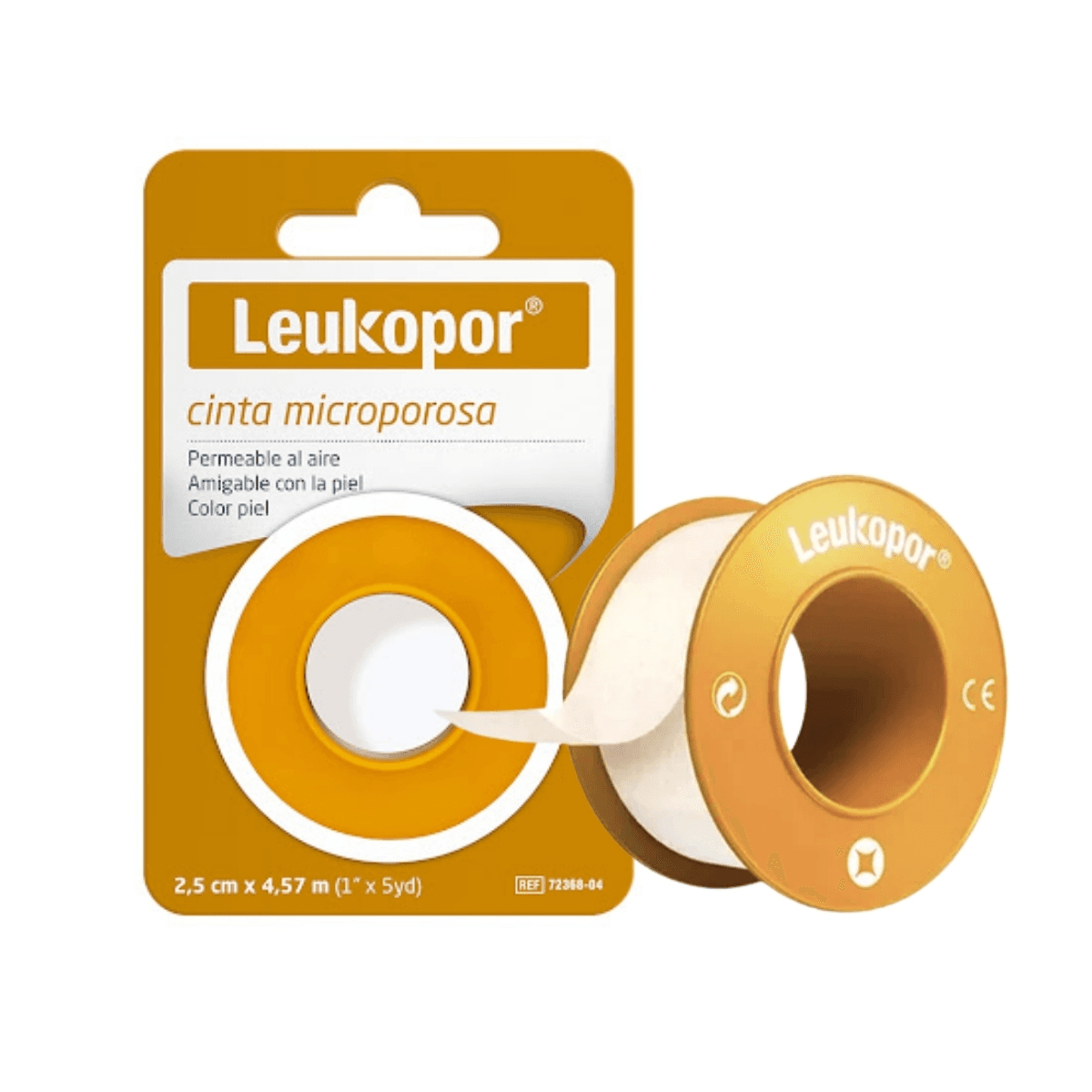 LEUKOPOR 2.5CM X 4.5M - COLOR PIEL RETAIL