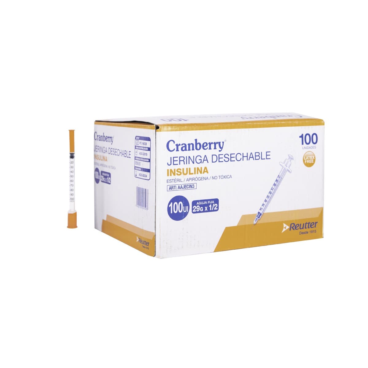 JERINGA DESECHABLE INSULINA 29 X 1/4
