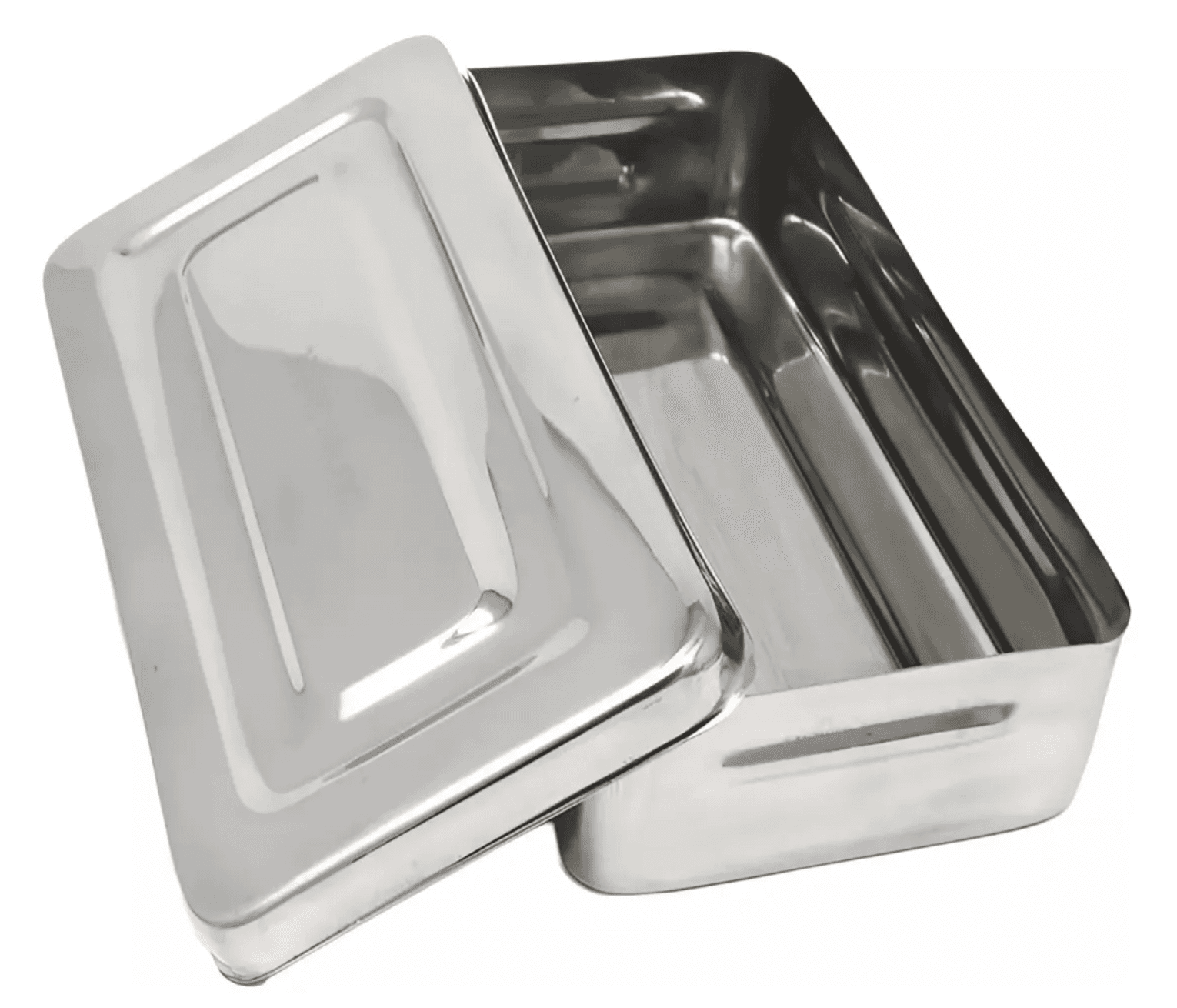CAJA METÁLICA PARA INSTRUMENTAL ACERO INOXIDABLE 20×10X4CM