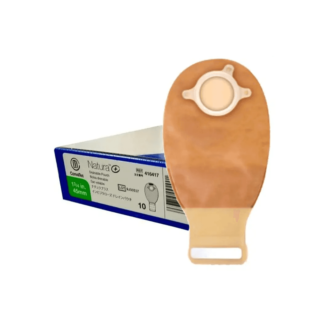 BOLSA DRENABLE OPACA PARA OSTOMÍA ARO 45 MM