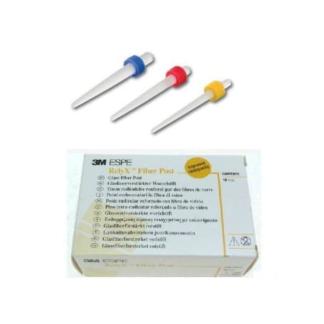 RELYX® FIBER POST, POSTES DE FIBRA DE VIDRIO 3M ESPE N°2 (ROJO)